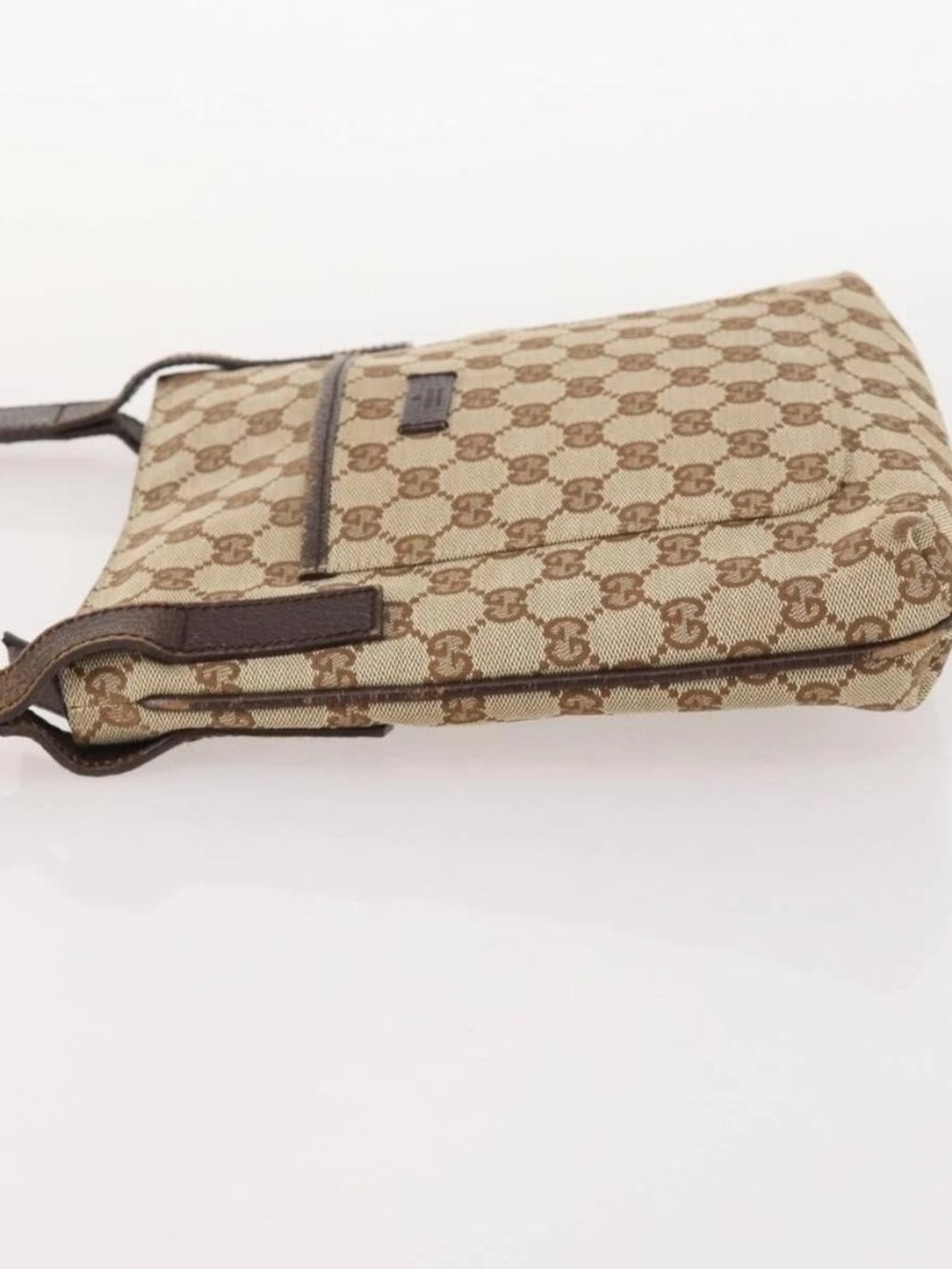 GUCCI GG Canvas Shoulder Bag Beige Silver 122793 Auth ep13100 - Picture 5 of 16